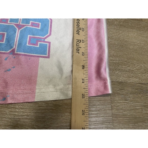 The Amazing Spider-Man Jersey Women's Sz L Oversized Pink Shirt Striped - Picture 6 of 7